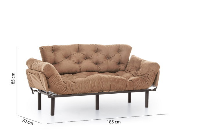 Atelier Del Sofa Nitta Triple - Marrón claro Atelier Del Sofa Nitta Triple - Marrón claro